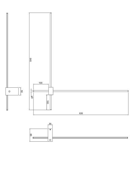 Настенный светильник Pars C070WL-L12GB3K