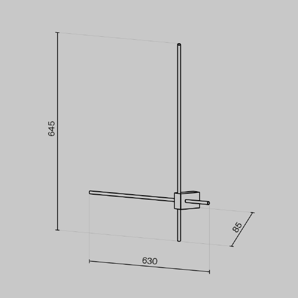 Настенный светильник Pars C070WL-L12GB3K