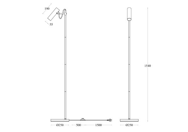 Торшер Bansky MOD129FL-01B