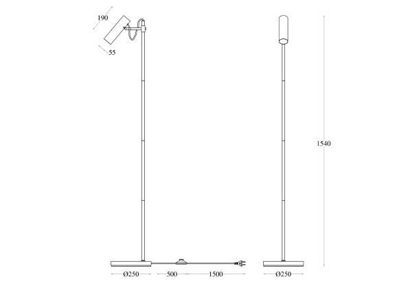 Торшер Bansky MOD129FL-01W