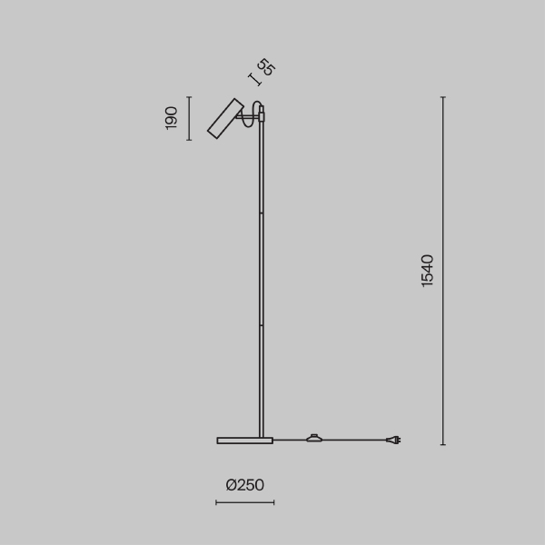Торшер Bansky MOD129FL-01W