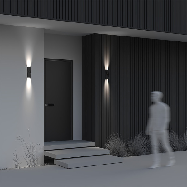 Уличный настенный светильник Twist O040WL-L11B3K