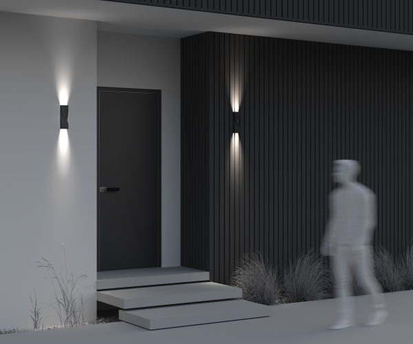 Уличный настенный светильник Twist O040WL-L11B3K