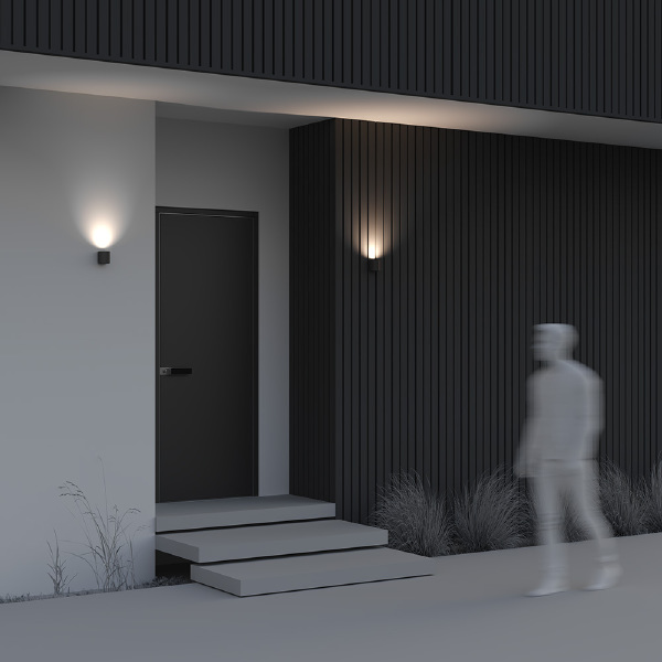 Уличный настенный светильник Slat O044WL-01B