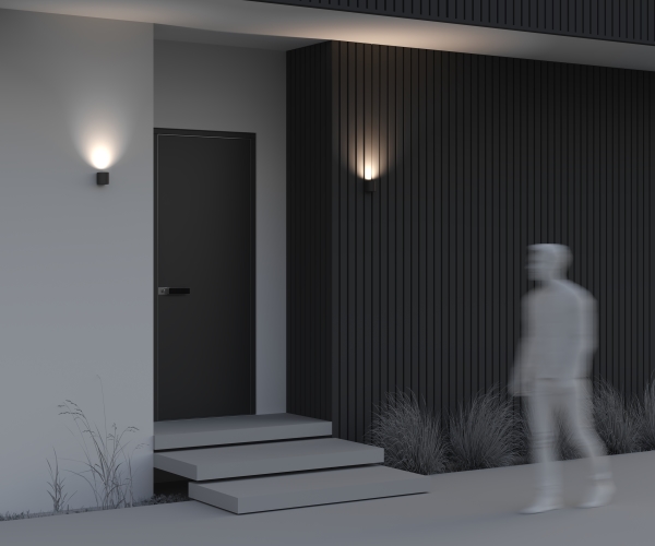 Уличный настенный светильник Slat O044WL-01B