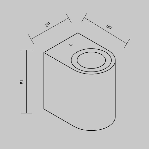 Уличный настенный светильник Slat O044WL-01B