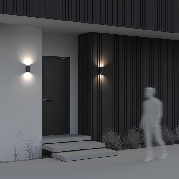 Уличный настенный светильник Slat O044WL-02B