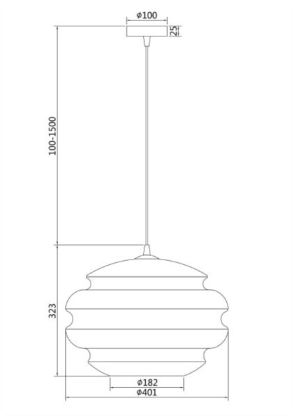 Светильник подвесной Ruche P078PL-01CG