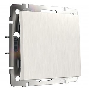 Выключатель W1112013/ Выключатель одноклавишный проходной (перламутровый рифленый)
