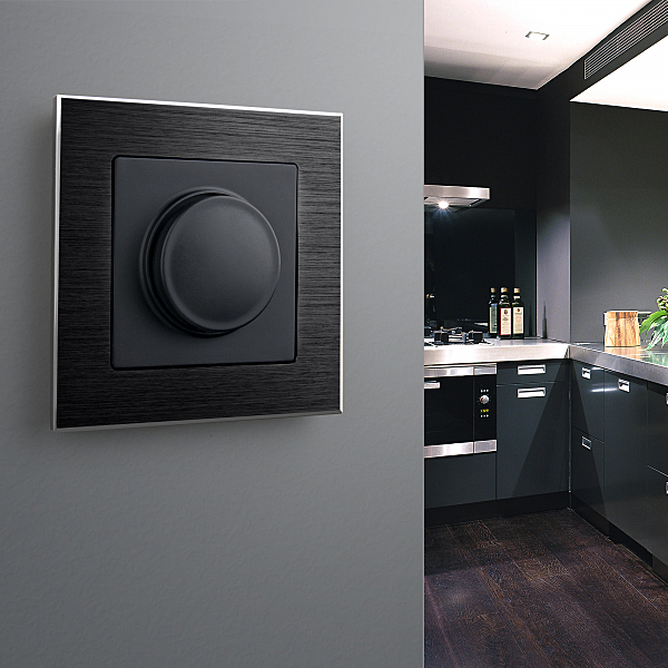 Диммер Встраиваемые механизмы черные W1142008/ Диммер (черный матовый)