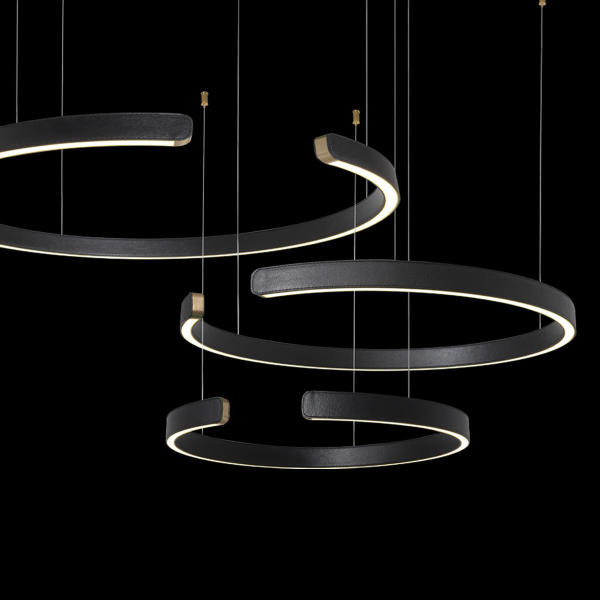 Подвесная люстра Ring 10025/3 Black