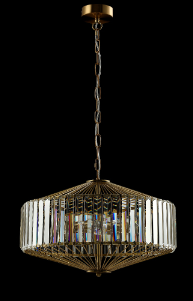 Подвесная люстра Fiesta FIESTA SP5 BRASS/TRANSPARENTE
