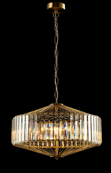 Подвесная люстра Fiesta FIESTA SP5 BRASS/TRANSPARENTE