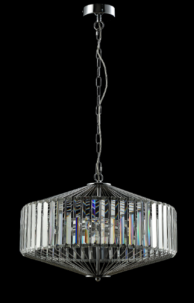 Подвесная люстра Fiesta FIESTA SP5 CHROME/TRANSPARENTE