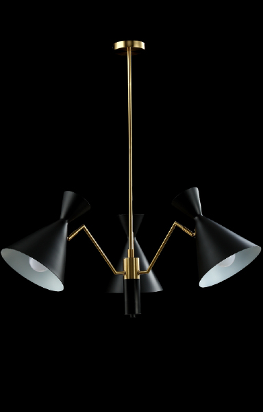 Люстра на штанге Joven JOVEN SP3 GOLD/BLACK