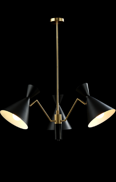 Люстра на штанге Joven JOVEN SP3 GOLD/BLACK
