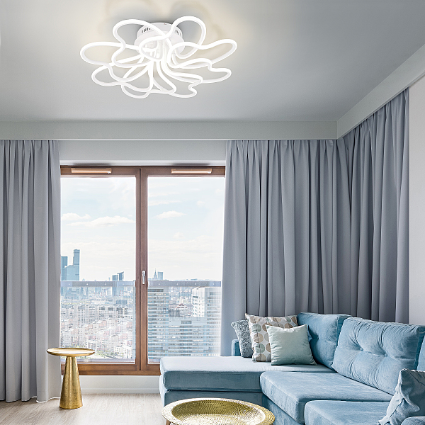 Потолочная люстра Floret 90235/8 белый Smart