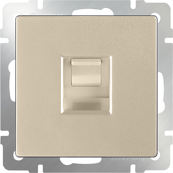 Розетка Werkel W1181011/ Розетка Ethernet RJ-45 (шампань)