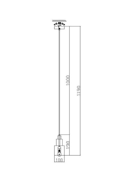 Светильник подвесной Moke FR4006PL-01BS