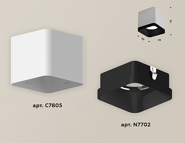 Накладной светильник Techno XS7805002
