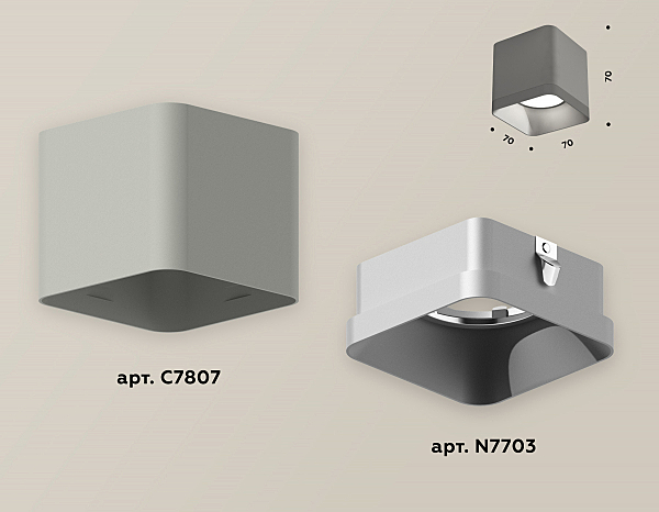 Накладной светильник Techno XS7807003