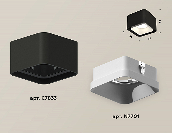 Накладной светильник Techno XS7833001