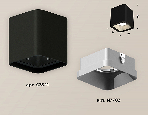Накладной светильник Techno XS7841003