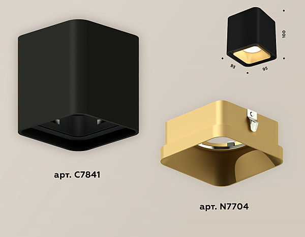 Накладной светильник Techno XS7841004