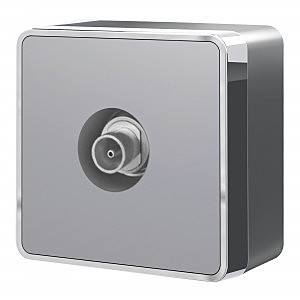 Розетка W5083006/ ТВ-розетка оконечная Gallant (серебряный)