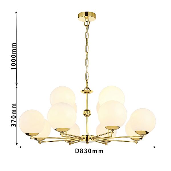 Подвесная люстра Undine 2811-12P