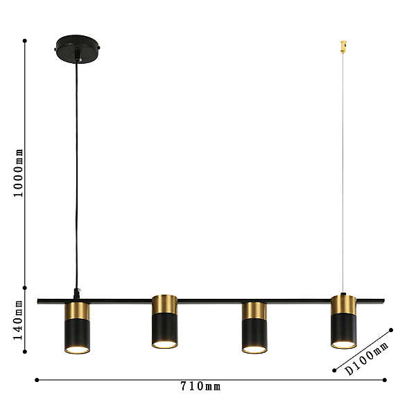 Светильник подвесной Topper 2825-4P