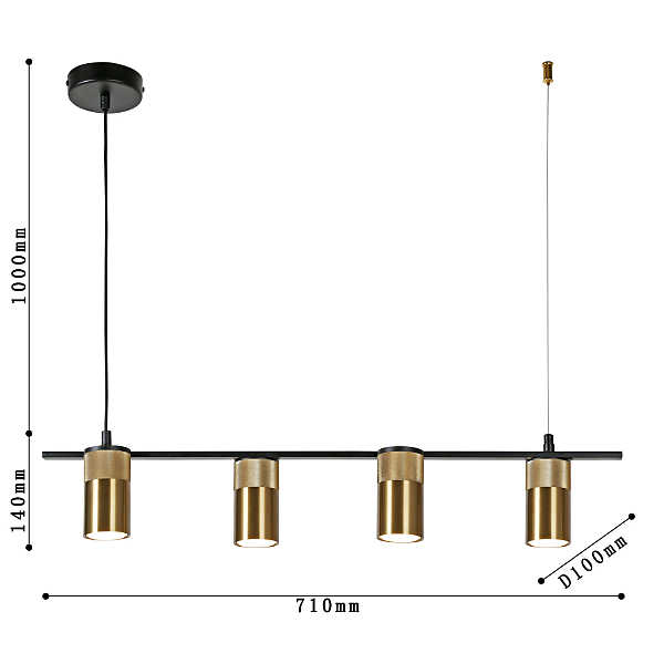 Светильник подвесной Topper 2827-4P