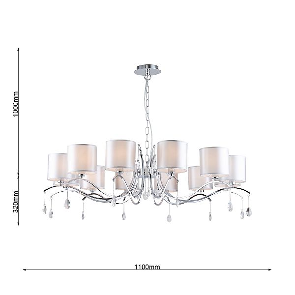 Подвесная люстра Low 2866-12P