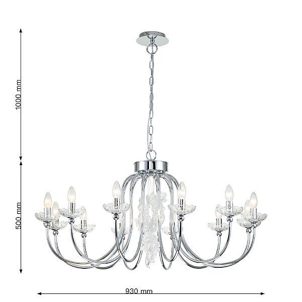 Подвесная люстра Bellis 2870-12P