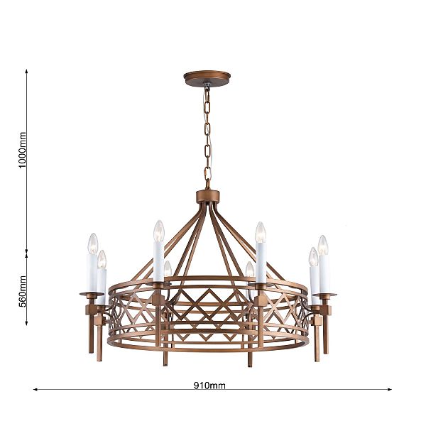 Подвесная люстра Eques 2878-8P