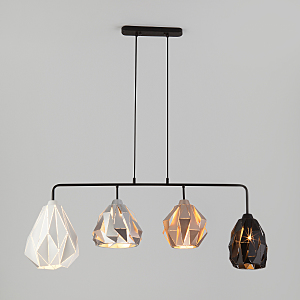 Светильник подвесной Moire 50090/4 черный Smart