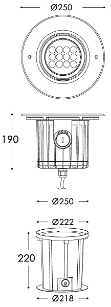 Уличный встраиваемый Soft Flex 730266