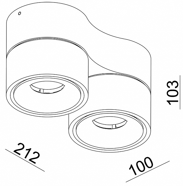 Накладной светильник Uni 348125