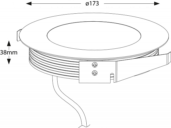 Уличный встраиваемый Flat 100116