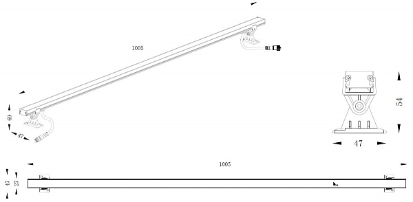 Уличный настенный светильник Mini Wall Washer 732022