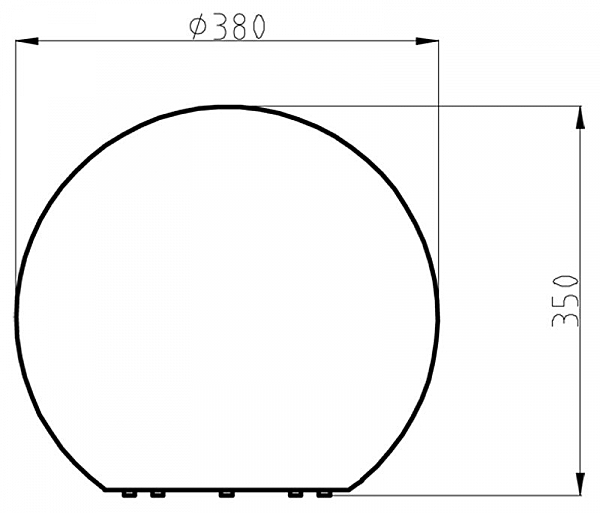 Уличный наземный светильник Ball light 836934