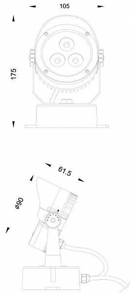 Прожектор уличный Power Spot 730283