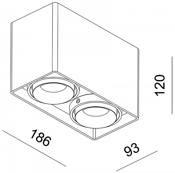 Накладной светильник Mona 348004