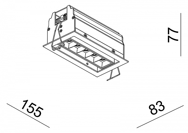 Встраиваемый светильник Ceti 565256