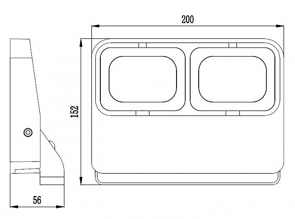Прожектор уличный Flood 732016