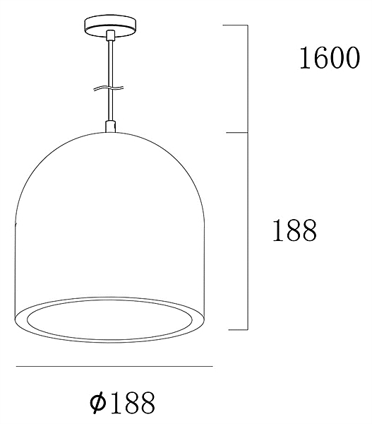 Светильник подвесной Concreto 342128