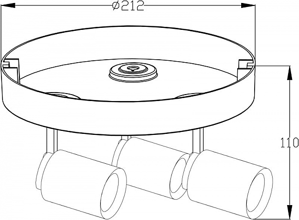 Светильник спот Librae Round 348078