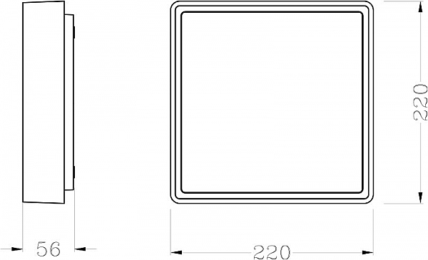 Светильник потолочный Quadrata 348011