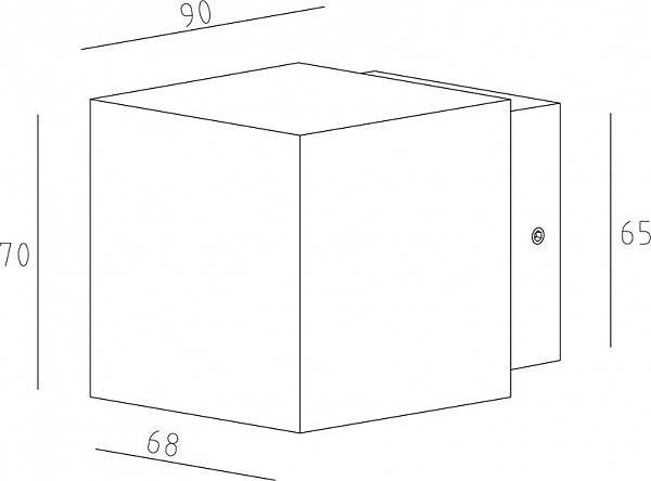 Уличный настенный светильник Cubodo 731029