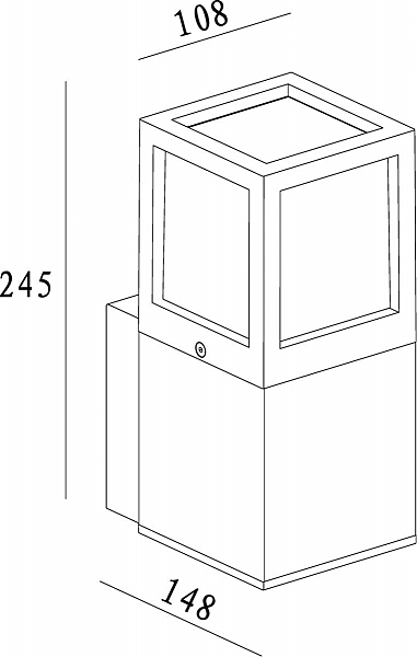 Уличный настенный светильник Facado 731059